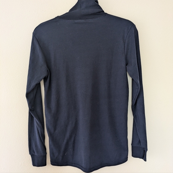 Vintage Polarmax Navy Performance Thermal Turtleneck Long Sleeve US Made size M - Picture 3 of 7